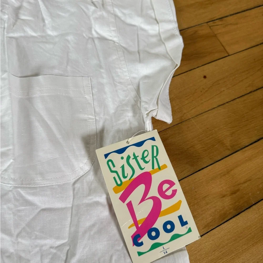 NWT Vintage 90s‎ Deadstock Sister Be Cool youth blouse